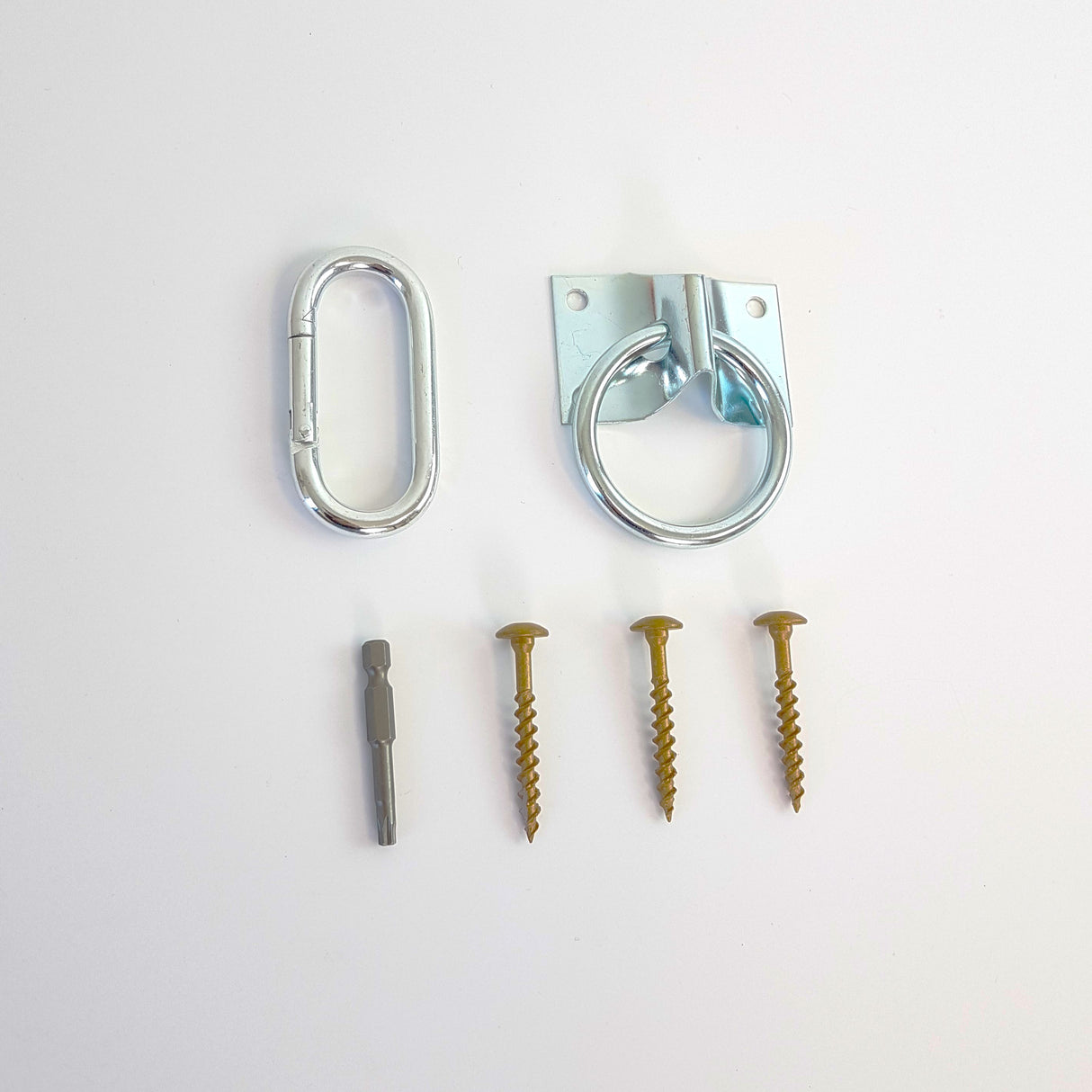 NOSSK Side Beam Anchor Pad with Carabiner, Screws and torx drive bit