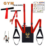 NOSSK GYM Suspension Bodyweight Strap Trainer RED