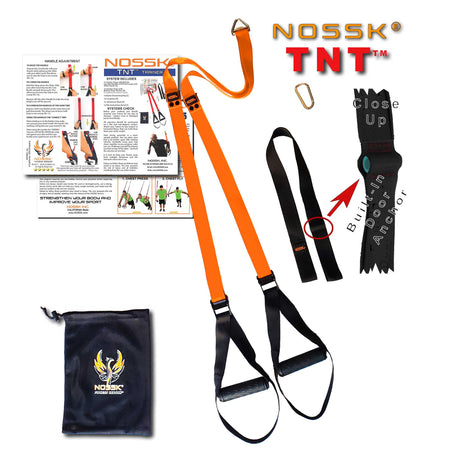 NOSSK TNT Suspension Fitness Trainer HOT ORANGE