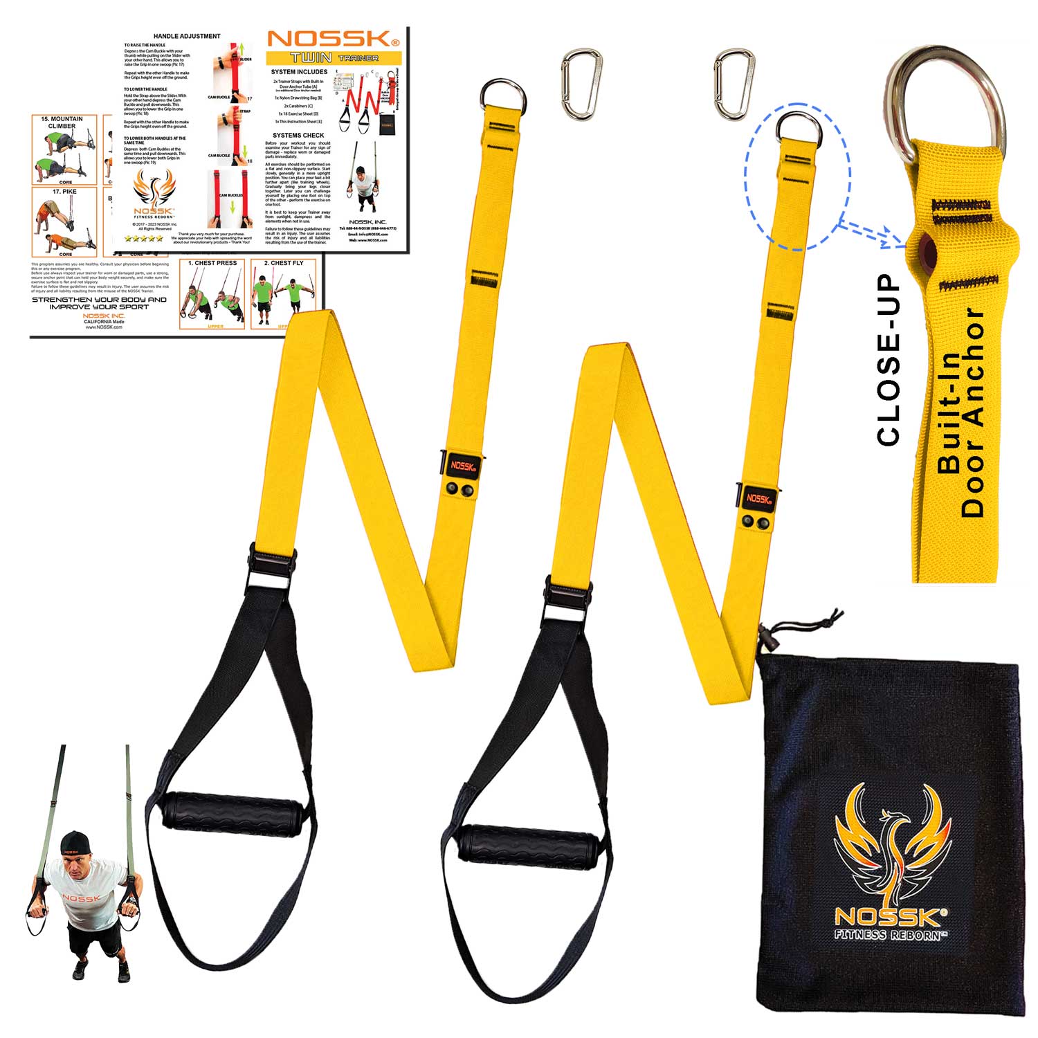 TRX - Fit System Suspension Trainer 2024 - Black/Gray/Yellow