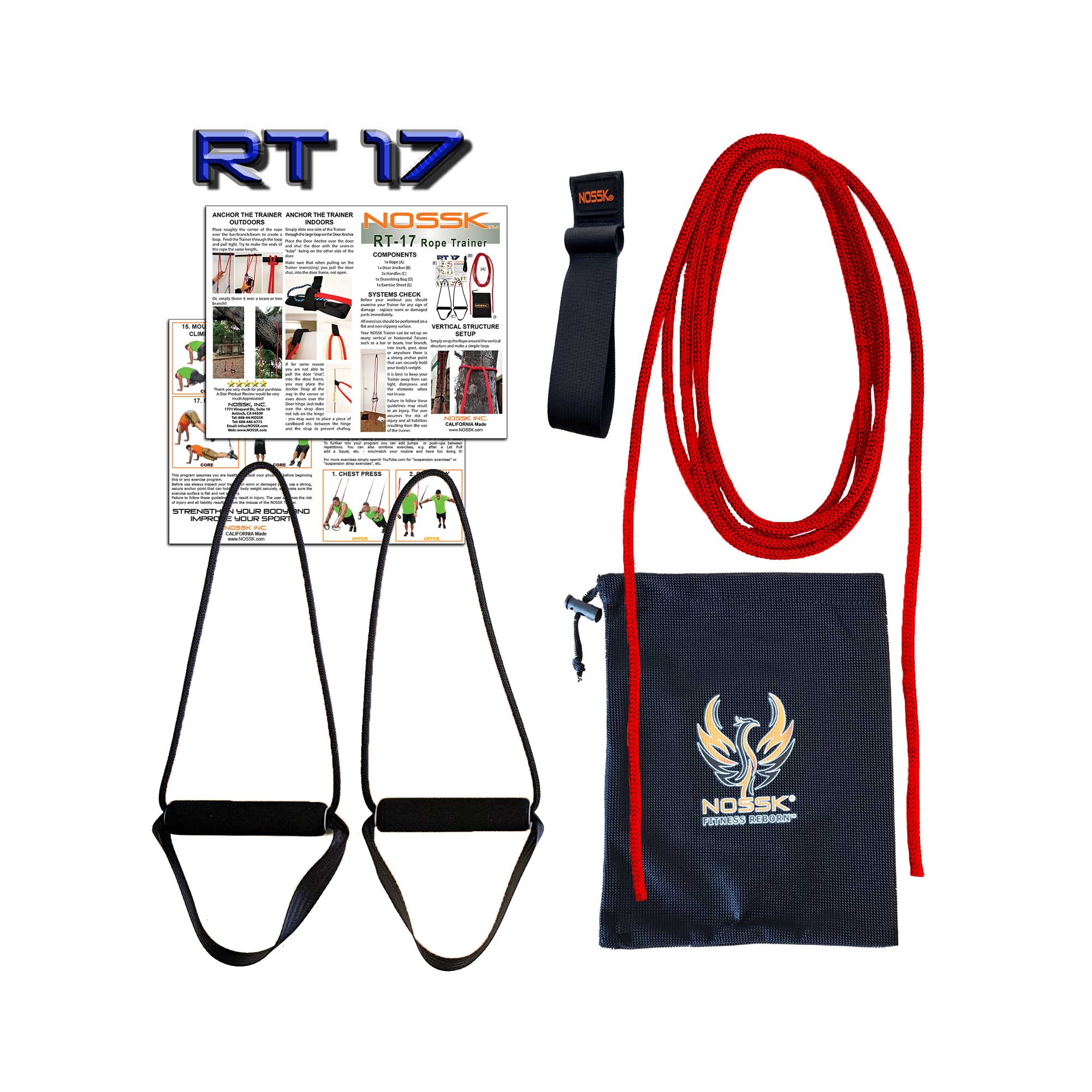NOSSK RT17 Rope Suspension Fitness Trainer | Affordable Gym Gear