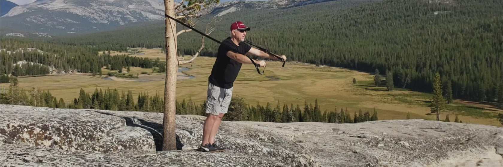 Showing NOSSK Exercises on top of a hill